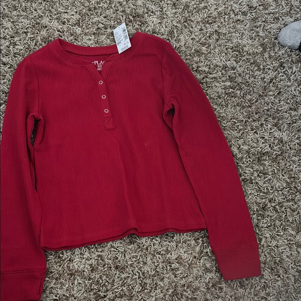 The Children's Place Deep Red Long Sleeve Tee